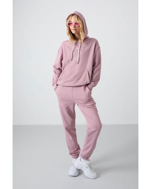 Oversized Kapuzenpullover und Hose Set