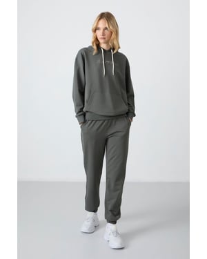 Übergrößen Kapuzenpullover und Hosen Set
