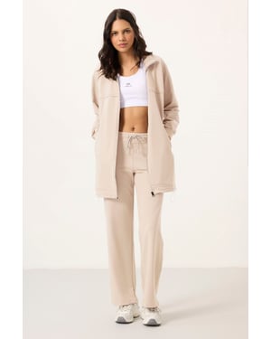 Damen Sweatshirt und weite Hose aus Baumwollmischung Set