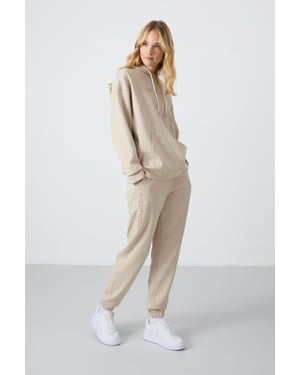 Oversized Kapuzenpullover- und Hosen-Set