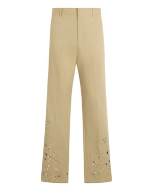 Loose Fit Trousers Painted Painted