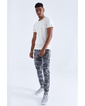 Herren Camouflage Slim Fit Jogginghosen