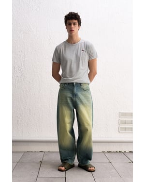 Herren Baggy Jeans mit Taschen