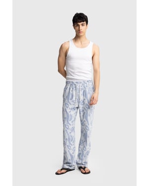 Herren Baumwoll Blumenmuster Strickhose
