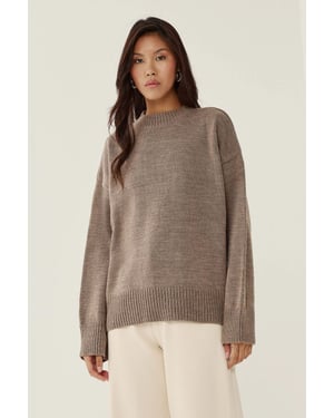 Rundhals Gemütlicher Pullover