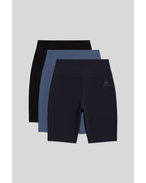 Kurze Hochtaillierte Slim-Fit Sportleggings