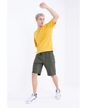 Herren-Jersey-Shorts mit Kordelzugbund