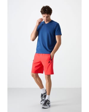 Herren Sweatshorts mit normaler Passform aus Strick