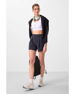 Tommy Life Hochtaillierte Strickshorts - Anthrazit