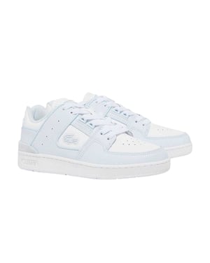 Lacoste - "Court Cage" Sneaker für Damen, Leder (Blau/Weiß)