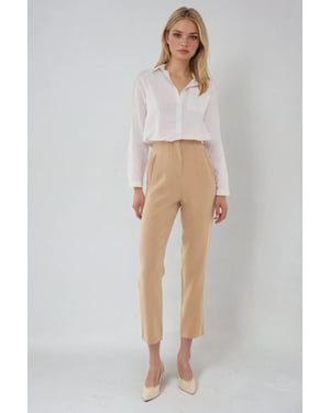 Hochtaillierte Zigarettenhose