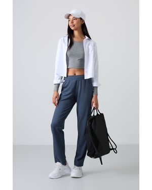 Damen Fleece Sweatpants mit geradem Bein
