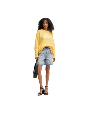 Hugo - "Sareedi" Sweatshirt für Damen, Übergroß (Gelb)