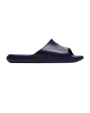 Nike - "Victori One" Swoosh Badesandale für Herren (Marine/Weiß)