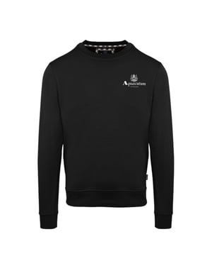 Aquascutum - Sweatshirt für Herren, Rundhalsausschnitt, Langärmlig (Schwarz)