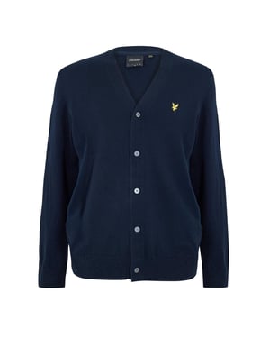 Lyle & Scott - Strickjacke für Herren, V-Ausschnitt (Dunkel-Marineblau)