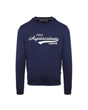 Aquascutum - Sweatshirt für Herren, Rundhalsausschnitt (Marine)