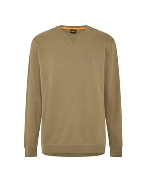 Boss - "Westart" Sweatshirt für Herren, Rundhalsausschnitt, Premium-Baumwolle (Grün)