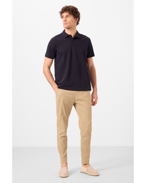 Herren Chinos aus Gabardine mit geradem Bein