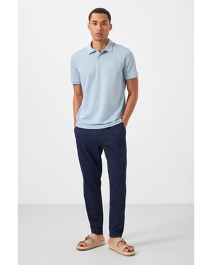 Herren Chino-Hosen aus Gabardine mit geradem Bein