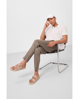 Herren Chino-Hosen aus Gabardine mit geradem Bein