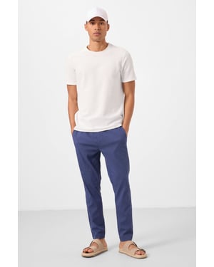 Herren Chino-Hose mit geradem Bein aus Gabardin