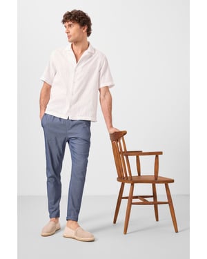 Herren Gerade geschnittene Gabardine-Chinos
