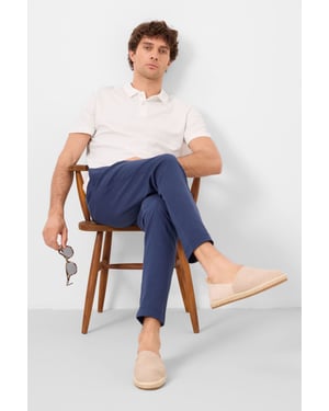 Herren Chinos mit geradem Bein aus Gabardine