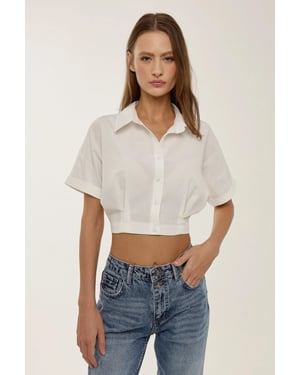 Kurzes ärmelloses Crop-Shirt