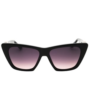 Glänzende Schwarze Sonnenbrille Von Guess