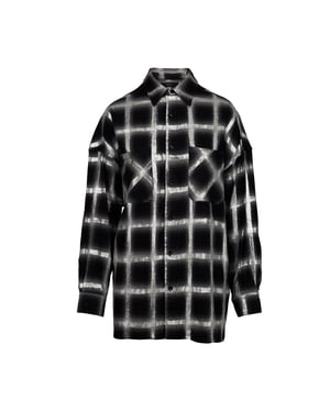 Amiri – Oversize-Hemd mit Glitzerkaromuster – 10er