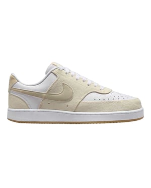Nike - "Court Vision" Sneaker für Damen, Leder (Weiß/Beige)