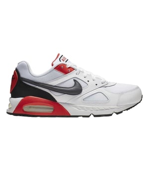 Nike - "Air Max" Sneaker für Herren, Leder (Weiß/Schwarz/Rot)
