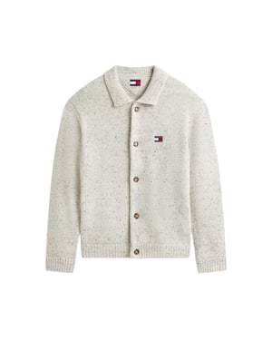 Tommy Jeans - Strickjacke für Herren (Schwarz meliert)