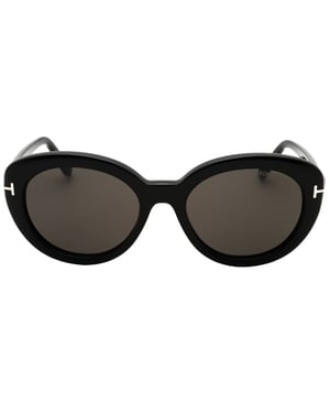 Tom Ford Sonnenbrille In Glänzendem Schwarz