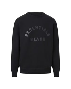 Blank Essentials - Sweatshirt für Herren/Damen Unisex (Schwarz)