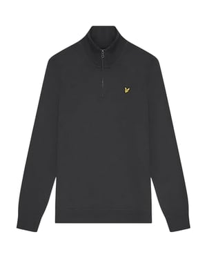 Lyle & Scott - Sweatshirt für Herren, mit kurzem Reißverschluss (Metallisches Blaugrau)