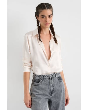 Satin Klassisches Hemd