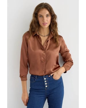 Satin Klassisches Hemd