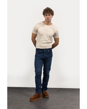 Slim Fit Mid Waist Jeans