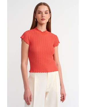 Slim-Fit-Rippstrick-Halspullover
