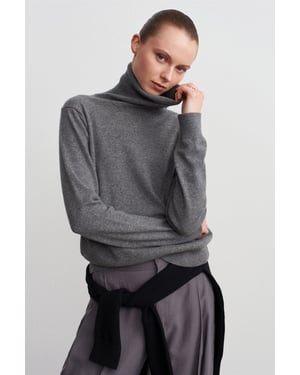 Damen Cashmere Rollkragenpullover