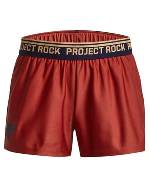 Under Armour - "Project Rock" Chino Kurze Hose für Mädchen (Rot)