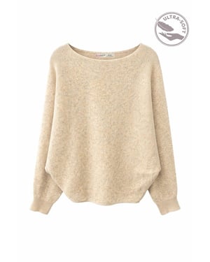 Oversized Bootneck Rippstrickpullover
