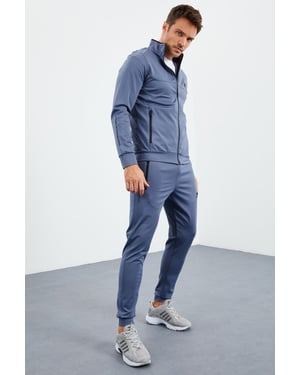 Herren Scuba Strick Sweatshirt und Hosen Set