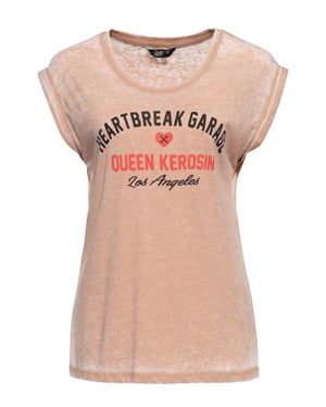 Queen Kerosin Damen Enzym Wash T-Shirt Heartbreak Garage