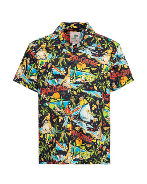 King Kerosin Herren Hawaiihemd Lago di Garda