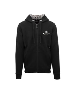 Aquascutum - "Active" Hoodie mit durchgehendem Reißverschluss für Herren (Schwarz)