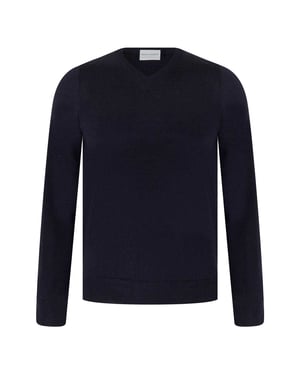 Lyle & Scott - "Merrick" Pullover für Herren, V-Ausschnitt, Jerseyware (Neues französisches Marineblau)