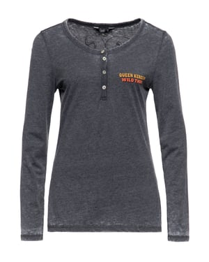 Queen Kerosin Damen Enzym Wash Langarmshirt Rock Your Life